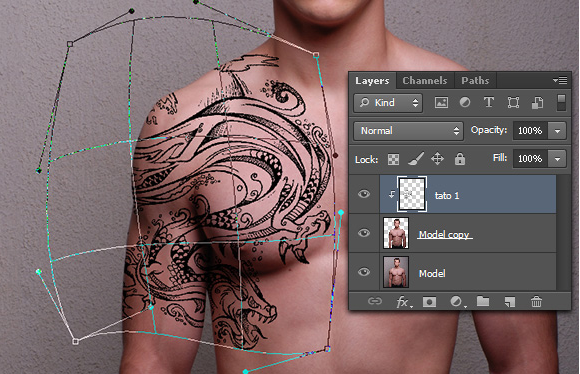 Tutorial Cara Membuat Tato Menggunakan Photoshop 5