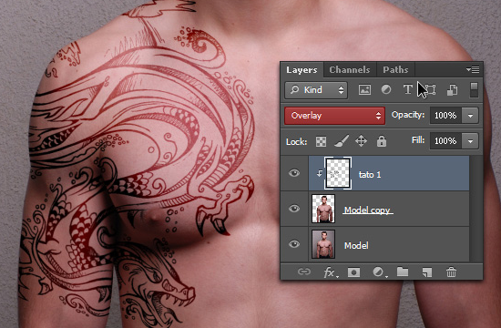Tutorial Cara Membuat Tato Menggunakan Photoshop 8